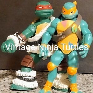 Vintage Ninja Turtle action figures